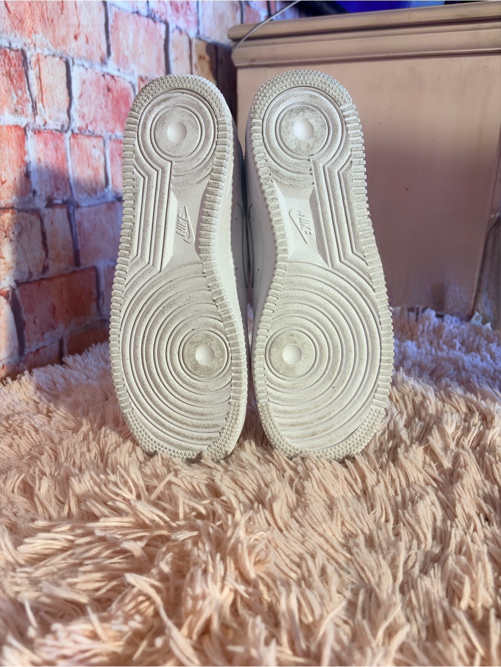 White Nike Air Force 1 grade school *No box* - Picture 5 of 6